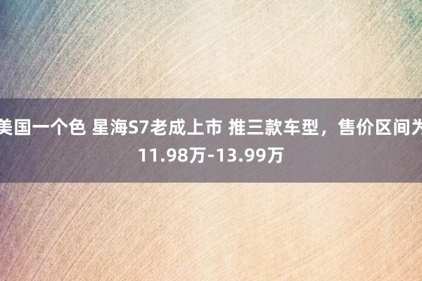 美国一个色 星海S7老成上市 推三款车型，售价区间为11.98万-13.99万