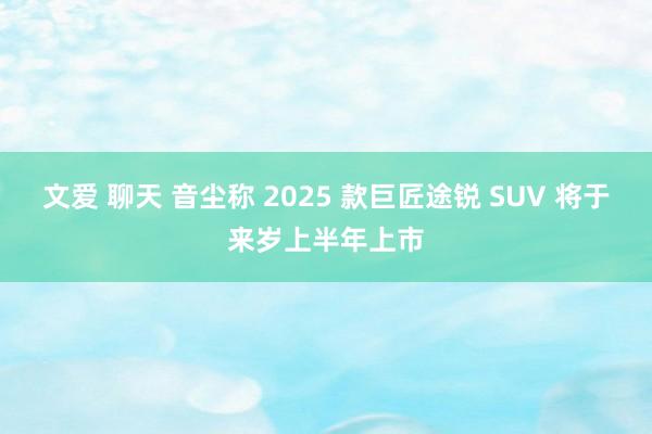 文爱 聊天 音尘称 2025 款巨匠途锐 SUV 将于来岁上半年上市