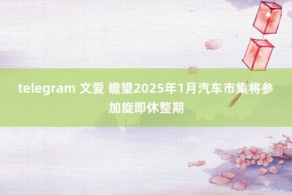telegram 文爱 瞻望2025年1月汽车市集将参加旋即休整期