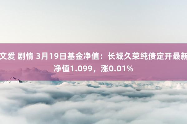 文爱 剧情 3月19日基金净值：长城久荣纯债定开最新净值1.099，涨0.01%