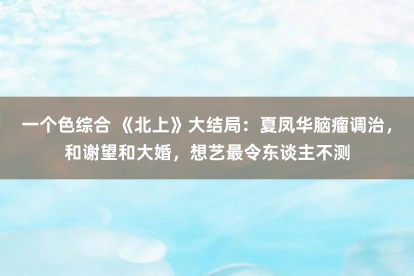 一个色综合 《北上》大结局：夏凤华脑瘤调治，和谢望和大婚，想艺最令东谈主不测