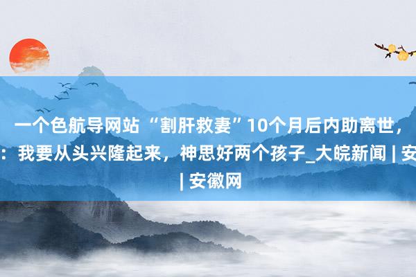 一个色航导网站 “割肝救妻”10个月后内助离世，丈夫：我要从头兴隆起来，神思好两个孩子_大皖新闻 | 安徽网