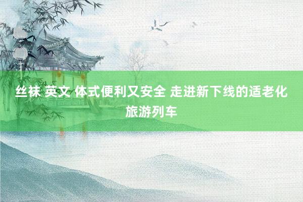 丝袜 英文 体式便利又安全 走进新下线的适老化旅游列车