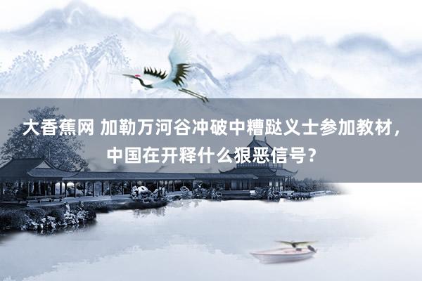 大香蕉网 加勒万河谷冲破中糟跶义士参加教材，中国在开释什么狠恶信号？