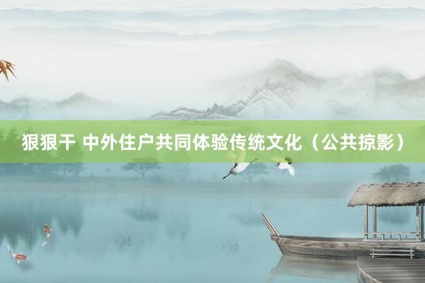 狠狠干 中外住户共同体验传统文化（公共掠影）