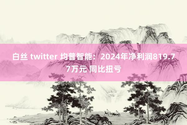 白丝 twitter 均普智能：2024年净利润819.77万元 同比扭亏