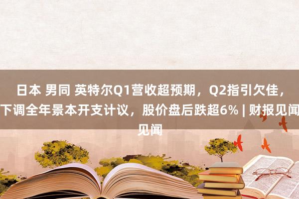 日本 男同 英特尔Q1营收超预期，Q2指引欠佳，下调全年景本开支计议，股价盘后跌超6% | 财报见闻